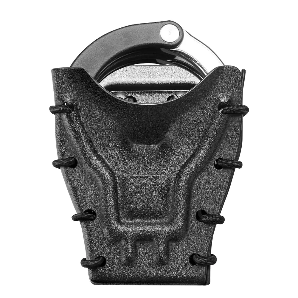 Kydex Handcuff Case - OWB Kydex Holster with Belt Clip, Custom Molded Cuff Holder, Adjustable & Customizable Retention Pressure, Fits 1.5"-2.25" Belts, Compatible with ASP, Chain, Hinged & Rigid Folding Handcuffs for Hunting