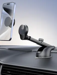 [ Upgraded Socket Car Phone Mount, [Extra Sticky, NonShaking] MultiFunctional Suction Cup Dashboard & Windshield Car Phone Holder for iPhone and All Smartphones with Socket Grip