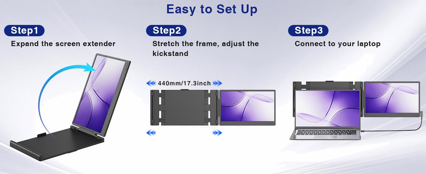 Siaviala Laptop Screen Extender, 14” FHD 1080P IPS Dual Laptop Monitor Extender, Portable Monitor for 13-17.3” Laptops, Plug & Play Dual Screens for Windows/Mac with USB C/HDMI Port computer accessory Siaviala Laptop Screen Extender, 14” FHD 1080P IPS Dual Laptop Monitor Extender, Portable Monitor for 13-17.3” Laptops, Plug & Play Dual Screens for Windows/Mac with USB C/HDMI Port computer accessory