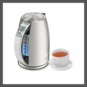 Cuisinart 1.7 Liter Kettle Light Silver 1.7L Perfectemp Programmable CPK-17P1
