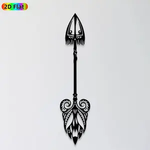 1pc Tribal Arrow Metal Wall Art, Intricate Tribal Arrow Statue Mural, Ideal Gift for New Year, Christmas, Tribal Decor Enthusiasts, Rust-Resistant Metal Wall Decor Wall Sculptures, Perfect for Living Room Wall & Garden Fence, Unique Indoor-Outdoor Decor