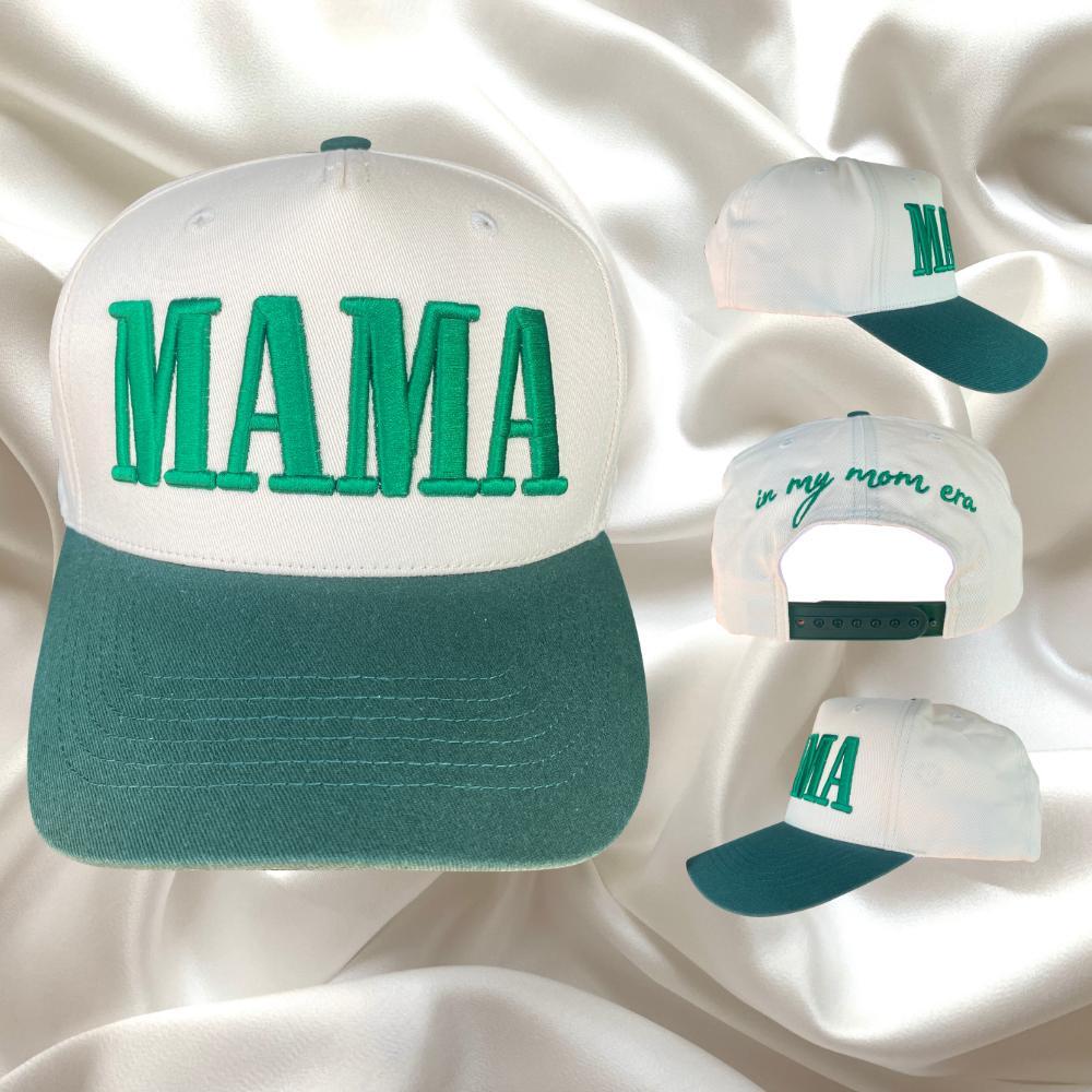 Mommin MAMA Trucker Hat for Women Embroidered Mom Baseball Cap Adjustable Canvas Vintage Hat for Casual Wear, Gift for mother