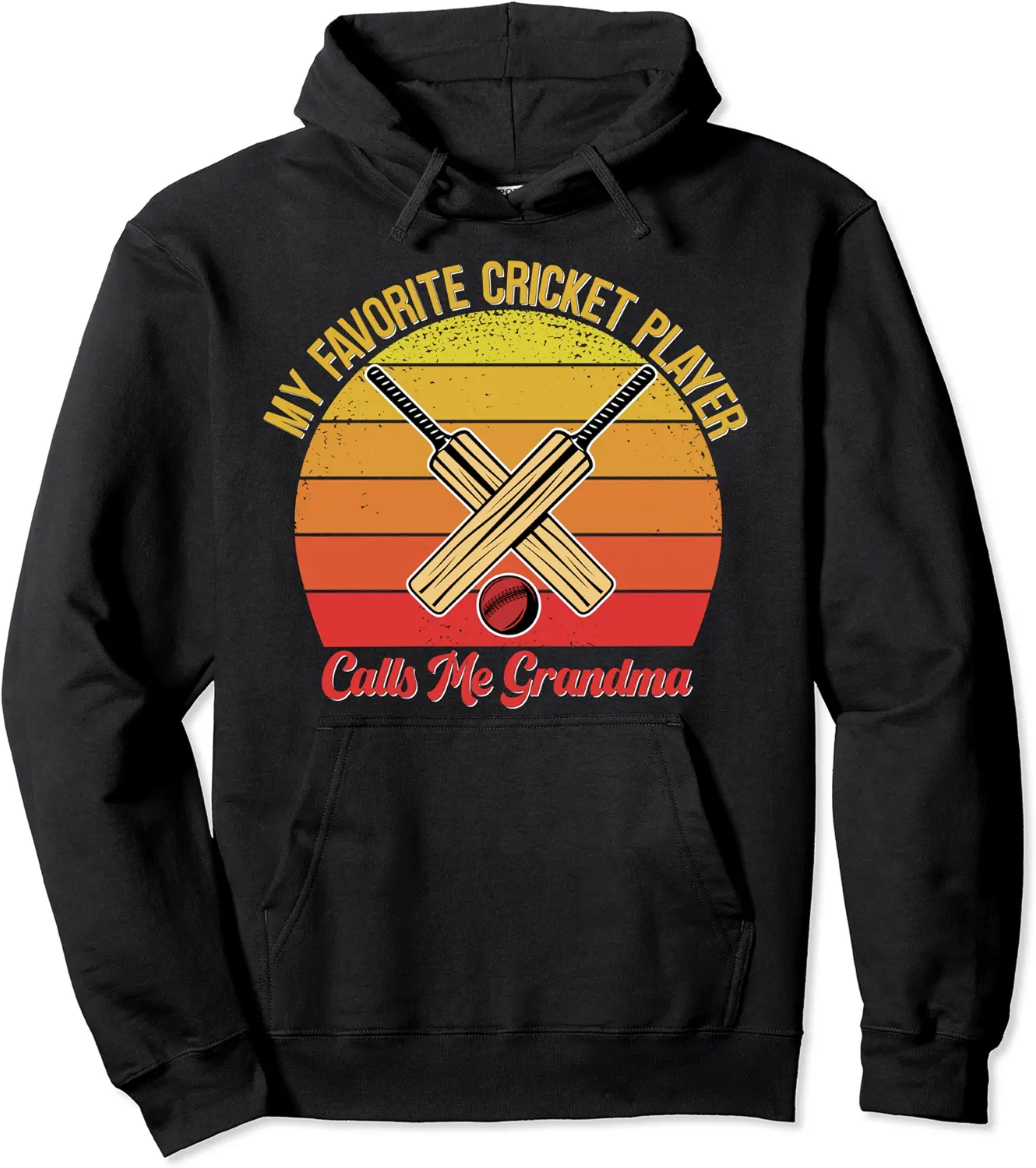 Cricket Grandma - Vintage Cricket Player Pullover Hoodie - Terrancecar Shop 40B09G1571CK