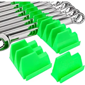 20Pcs Magnetic Wrench Organizer for Tool Box, Wrench Holder Set for 20 Wrenches, Drawer Storage Rack Perfect for Garage and Workshop, Gift for Father, Brother and Boyfriend, Professional Mechanics Men