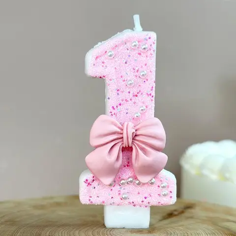 Creative Bow Birthday Candle, for, 1 Count Cake Decorating Candle, Birthday Gift for Mom and Girlfriend, Cake Decorating Supplies, Birthday Cake Decorations, Ornaments, Cake Decoration, Birthday Cake Candles