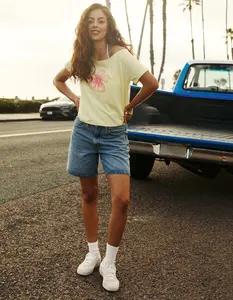 LEVI'S '94 Baggy Mid Thigh Womens Denim Shorts - Study Group