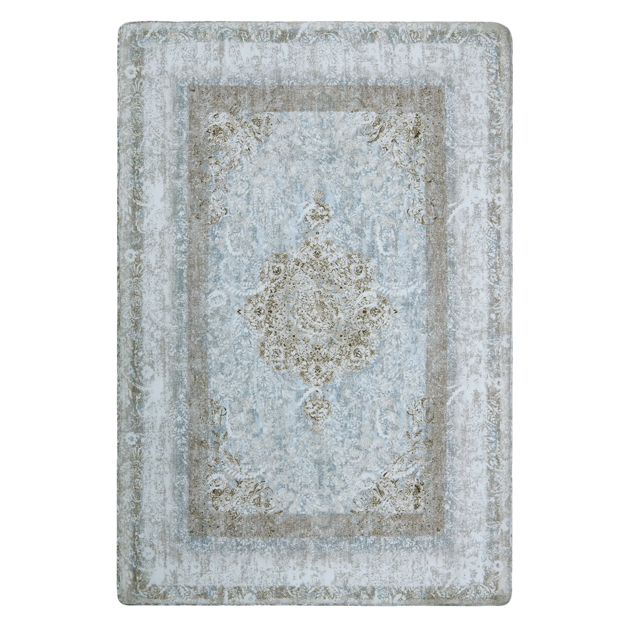 Huloo Washable Area Rug – Minimalist, Ultra-Soft, Non-Slip, Stain-Resistant, Machine Washable Living Room Rug for Bedroom Dorm