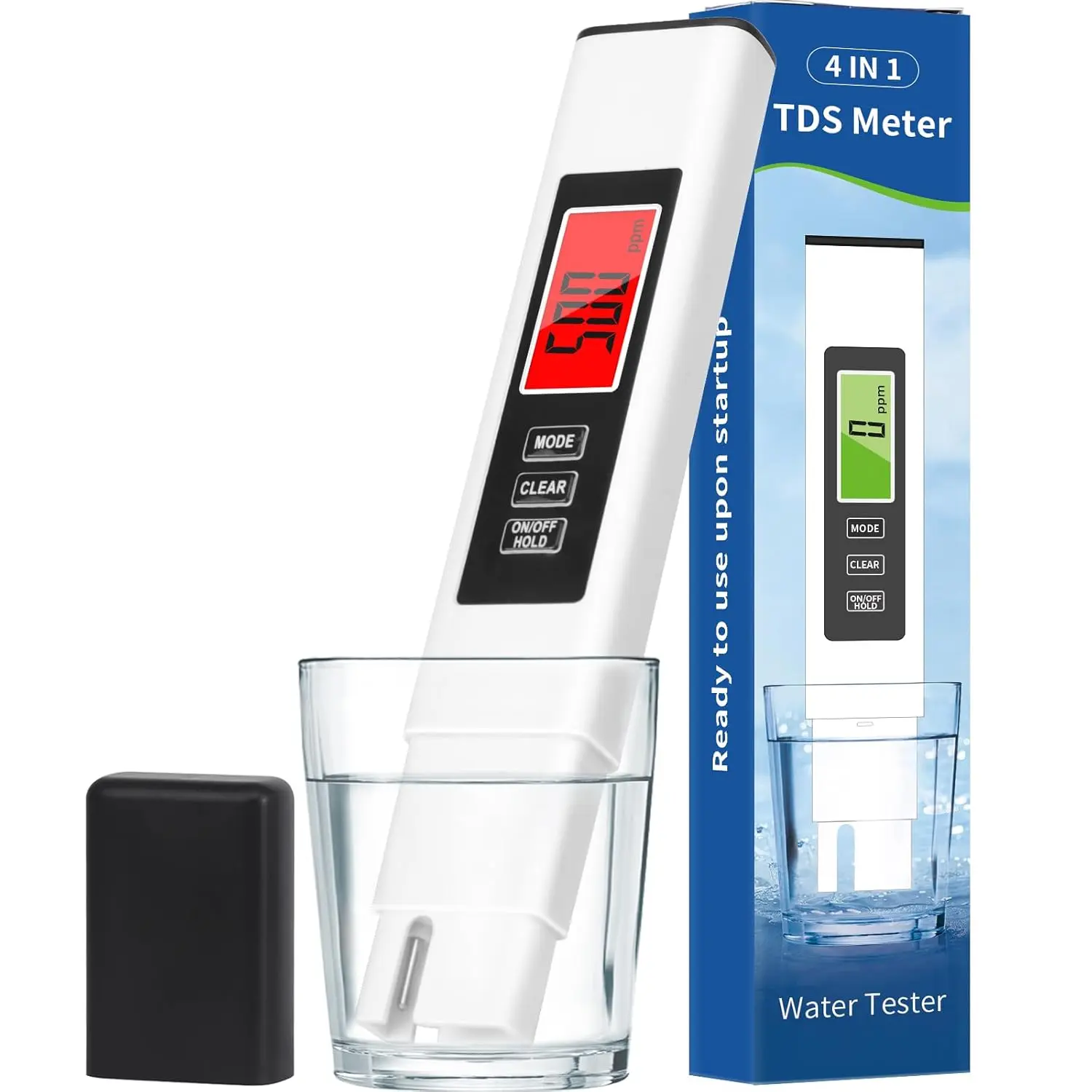 2025  4 in 1 TDS Meter, TDS Meter Digital Water Tester, Accurate and Reliable, Water Tester,TDS EC and Temperature ( C/ F) Meter, 0-990ppm,  for Drinking Water and RO/DI Systems