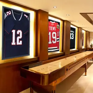 Premium Black Jersey Display Case for Football Basketball Fans