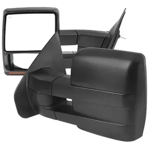 2004-2006 F-150 Power Adjustable, Heated, & Manual Extendable Towing Mirrors w/ Amber Lens LED Turn Signal Lights