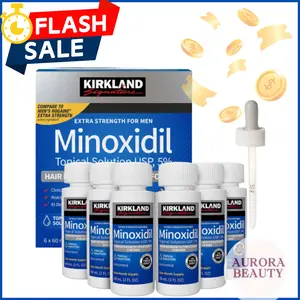 Kirkland Signature Minoxidil 5% Extra Strength for Men Hair Regrowth Solution  - Fast Acting & Clinically Proven for Male Pattern Baldness Care