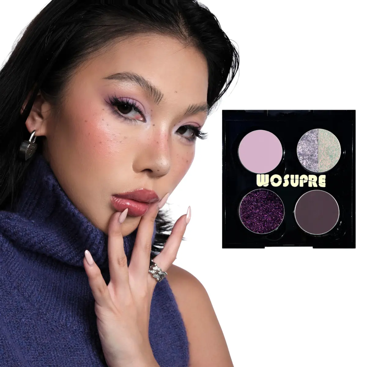 Multicolor Eyeshadow Palette, Long-lasting & Highly Pigmented Shimmer Makeup for Adults, Defining Formula, Alcohol-Free Cosmetic, 3 Years, Shimmer Highly Pigmented, Brightening, Contains Neither