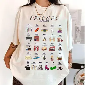 Friends Alphabet Shirt, Friends Series TV Show T-shirt, Friends Tee