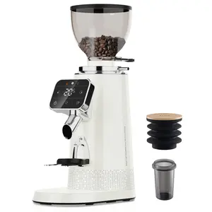TUNI G3 64mm Flat Burr Grinder, Stepless 100 Grinding Setting Espresso Grinder, Anti-Static Coffee Bean Mill for Pour-Over, Espresso