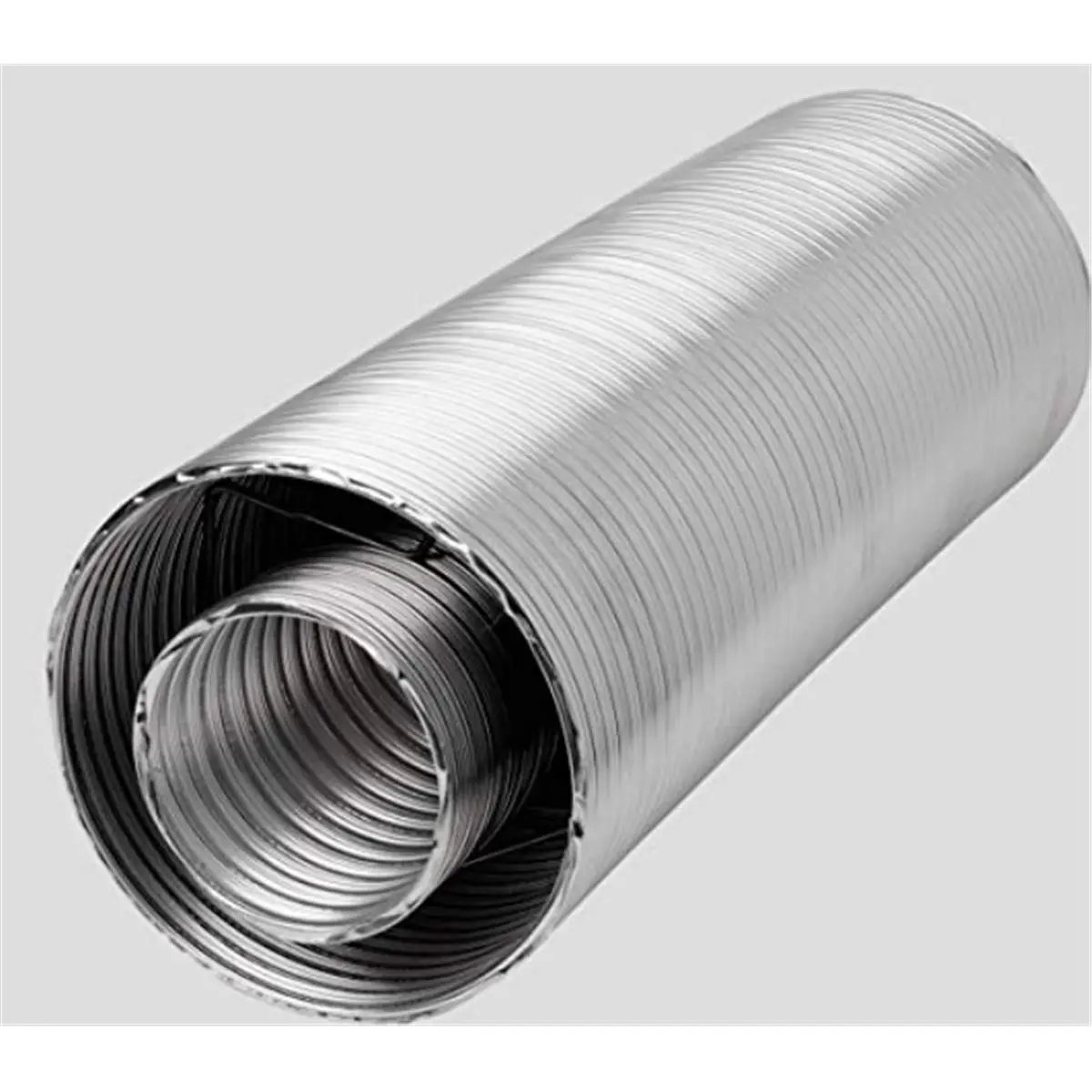 Majestic SLP-FLEX-5 Cylindrical 1-Piece Flexible Vent Pipe, 5 ft SL Venting Component for Home Improvement Heating & Cooling Systems