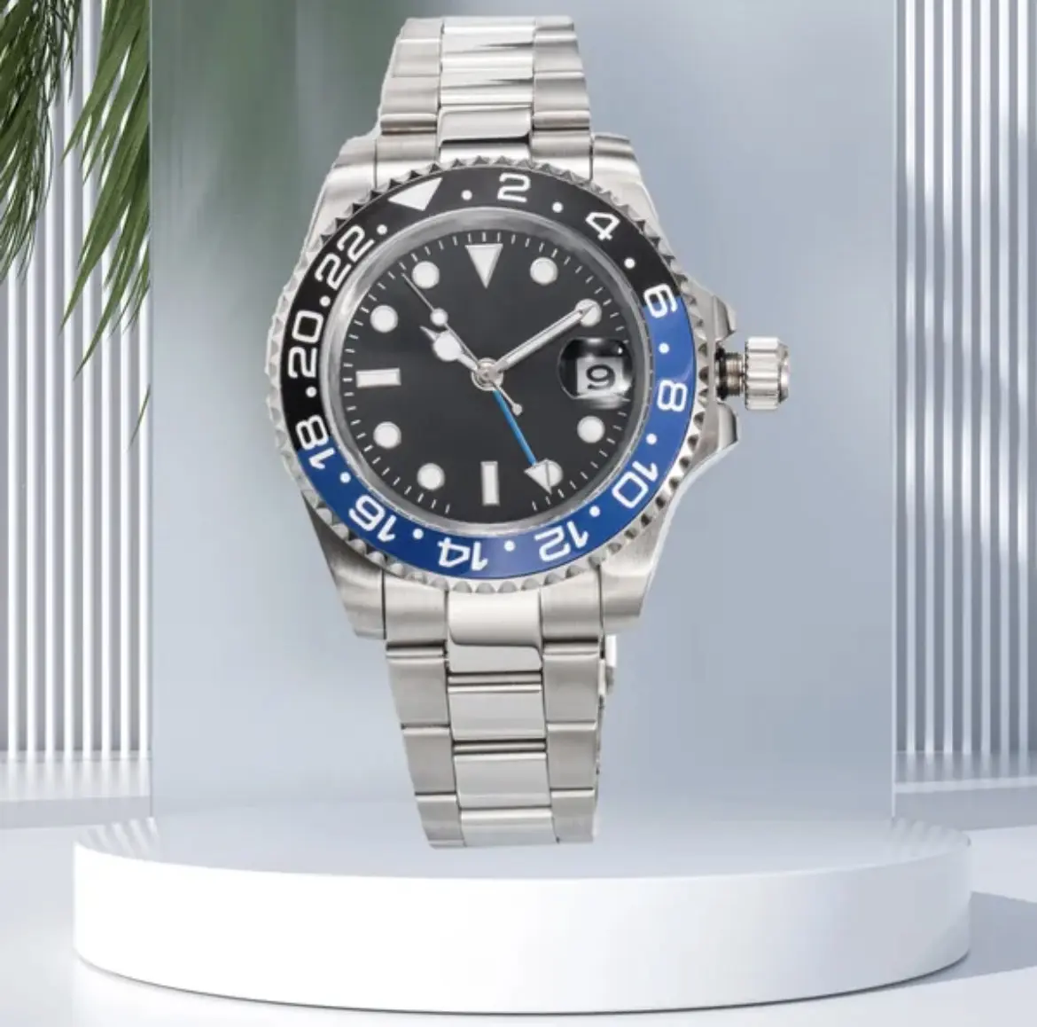Men’s business luxury watch waterproof mechanical movement Stainless steel watch