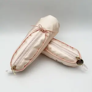 Ballet Shoe Pink Makeup Bag,Small Cosmetic Bag Dance Bag for Girls,Cute Makeup Bag for Purse Pencil Case Mini Bow Cosmetic Travel Makeup Brush Organizer,Dance Recital Gifts for Girls Ballerina Dancer