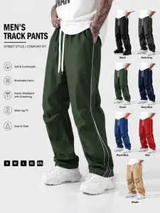 2026 101 Men's Loose-Fit Outdoor Sports Casual Pants, Spring Summer, 7 Colors Available, Comfortable Solid Pattern Trousers