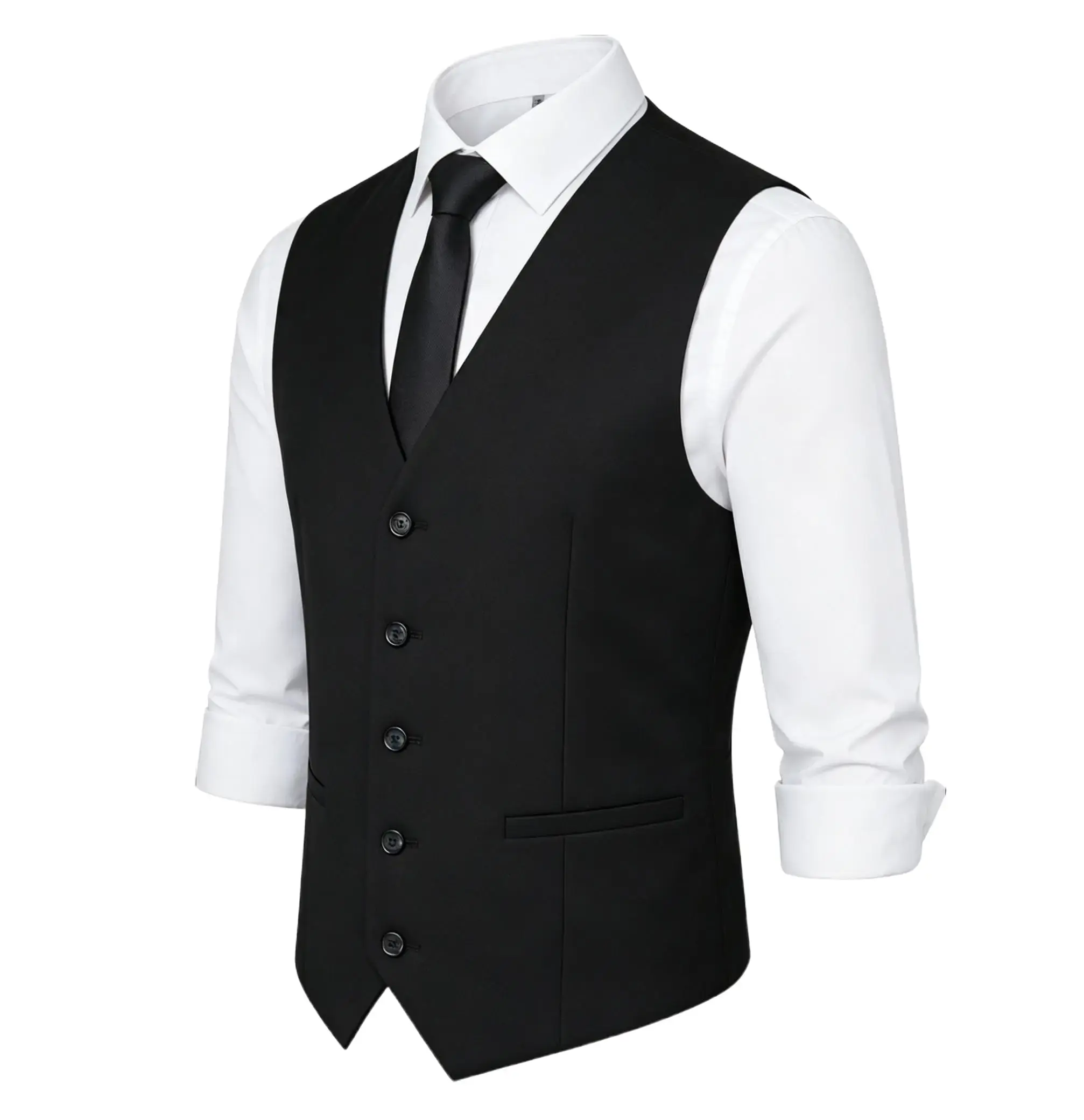 TweedLad Men's Slim-Fit Tweed Vest, Sleeveless Menswear Waistcoat for Business Attire & Formal Wear, Business Attire Clothes