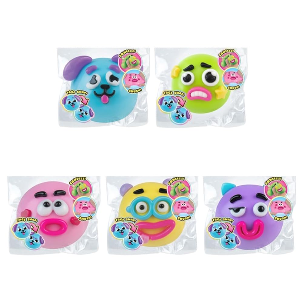 2026 NEW Smushers Squishy - Curiosities Smushers Dog Face Swap,Faces Sensory with Loads of Expressions Squishy Soft Moldable Cute Slow Rise Relaxing Sensory Fidget Relief for Adults Anxiety Relief