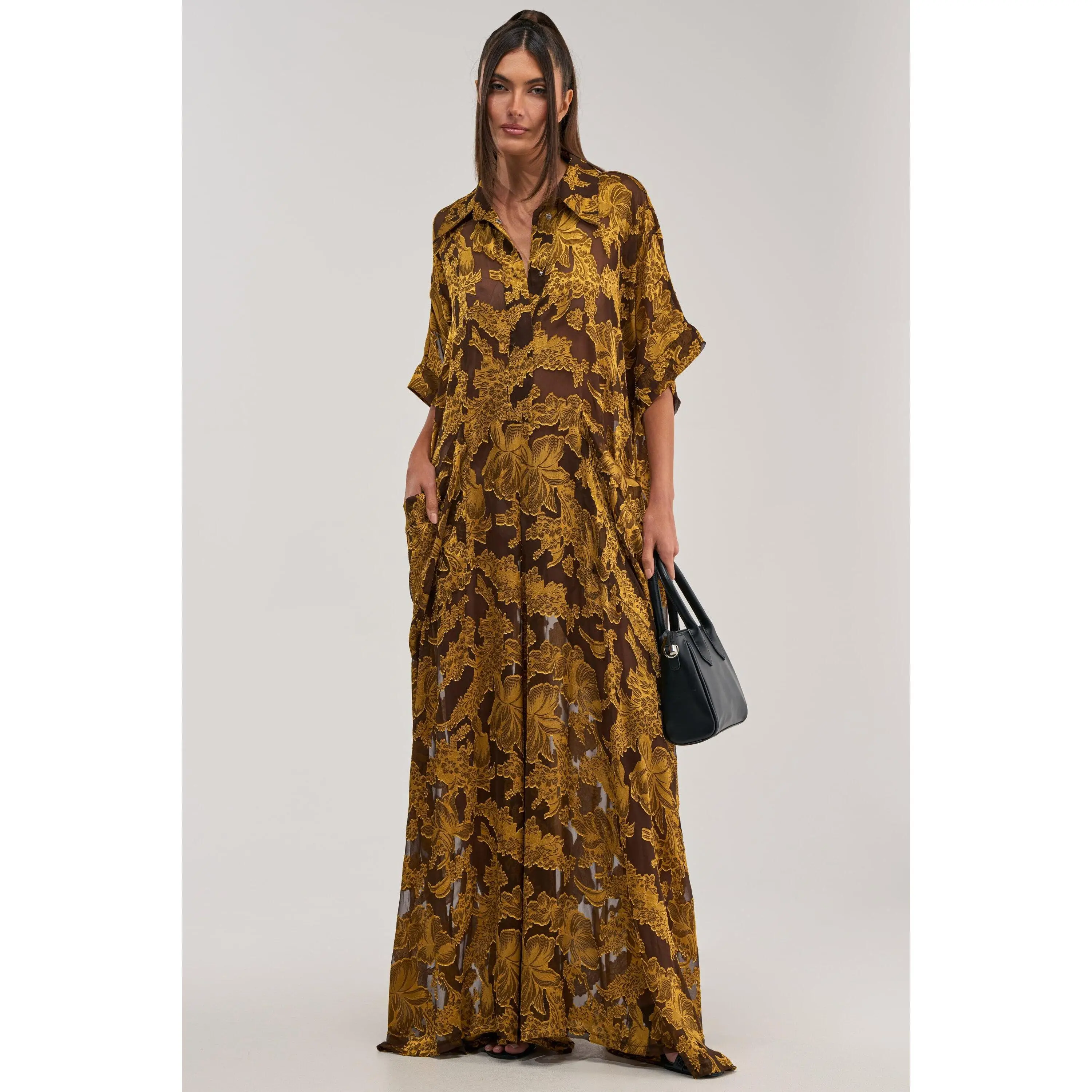 DEEP IN THE FEELS LACE JUMPSUIT IN YELLOW MULTI
