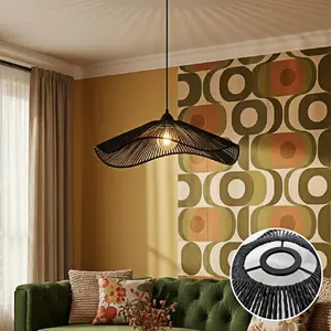 Handmade Bohemian Paper Lampshade, Dural Iron Frame, Warm Light, Comforting Atmosphere, Not Include Bulb, Home Decor, Handmade Lighting