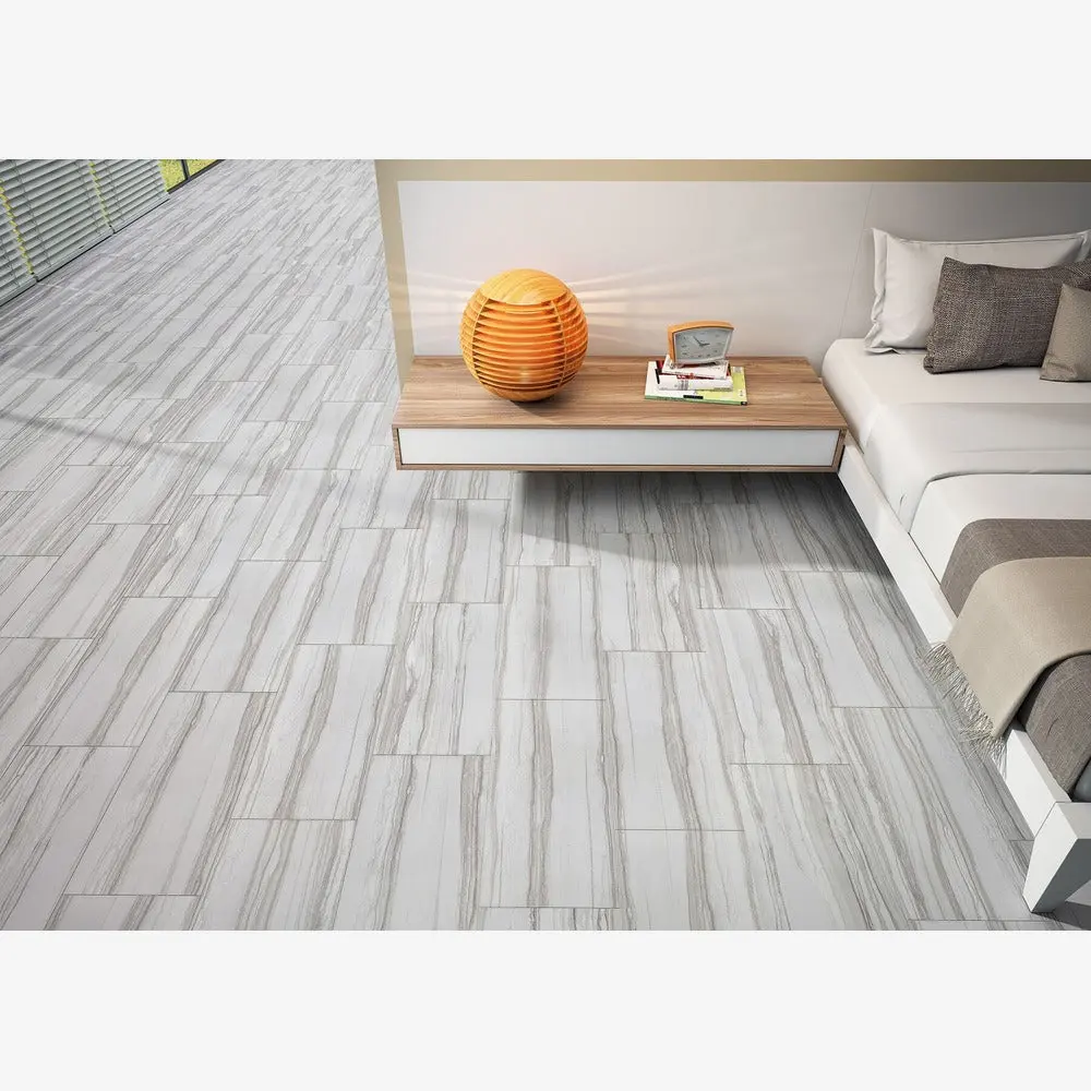 Flamen Blanco 12x24 Matte Porcelain Tile