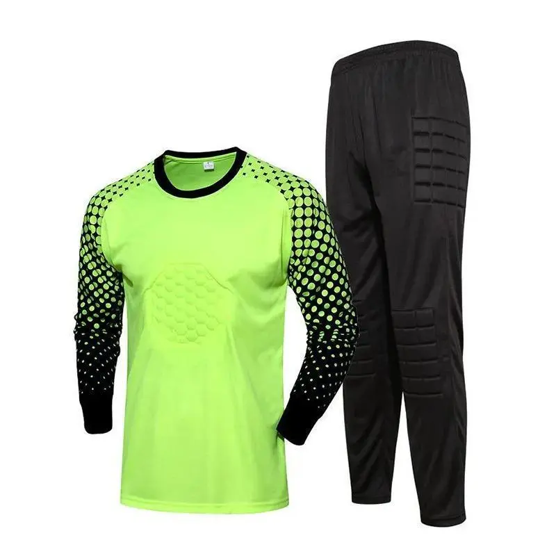 kids Soccer Goalkeeper Jersey Set Child Boy Football Goalkeeper Clothing Long Sleeve Sponge Protector Football Uniforms kids Soccer Goalkeeper Jersey Set Child Boy Football Goalkeeper Clothing Long Sleeve Sponge Protector Football Uniforms