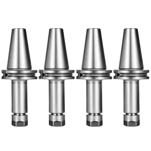 【fathersdaygift】VEVOR 4Pcs CAT40 Tool Holder ER16 Collet Chuck Set length 100mm Chuck Tool Holder Set Mill Holder for CNC Engraving Machine Milling Lathe(4Pcs CAT40 ER16 100mm)
