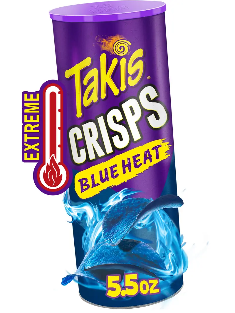Barcel Takis Crisps Blue Heat Can 155.92Gr x 15ct