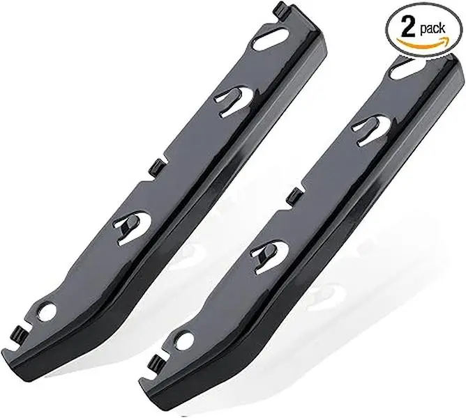Front Bumper Bracket Left and Right Side Iron Hold Mount Compatible with BM 3 Series E90 2006-2012, Black, 1 Pair