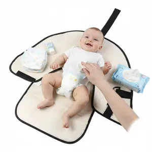 Waterproof Baby Changing Mat - Portable Folding Washable Pad for Newborn, Easy to Clean, Ideal for Diaper Changes at Home, Outings & Travel