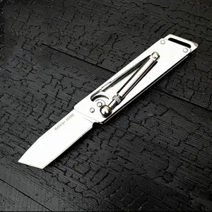Unique Knife Screw Lock Lever Filp Full Steel Pocket EDC Knife