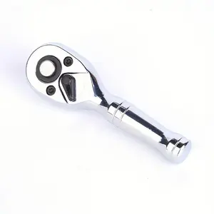 1pc Quick Ratchet Wrench with Short Handle 72 Teeth Auto Repair Tool Wrench medium Fly/small Fly Automatic Two-way Socket Head