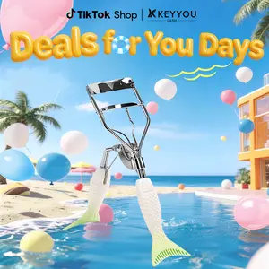 KEYYOU Eyelash Curler with Comb False Eyelashes Accessory Best Professional Tool for Lashes Curls Comfort Grip Wide Curvature for All Eye Shapes Springtok  #DealsForYouDays