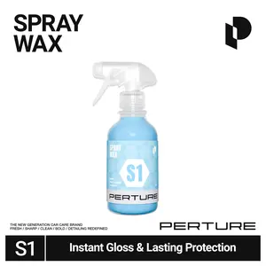 PERTURE S1 Spray Wax | Instant Gloss & Deep Shine | Hydrophobic Polymer Coating for Car Paint, Clear Coat, Chrome & Glass | Quick Detailer | Easy Spray & Wipe Car Wax for Long-Lasting Protection