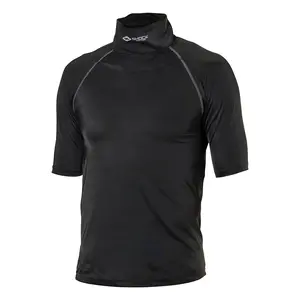 Shock Doctor Men's Ultra Compression Hockey Short Sleeve Shirt with Integrated Neck Guard Four-Way Stretch Cut-Resistant Material Bio-Shape Design Silicone Grip Forearm BNQ CE Certified
