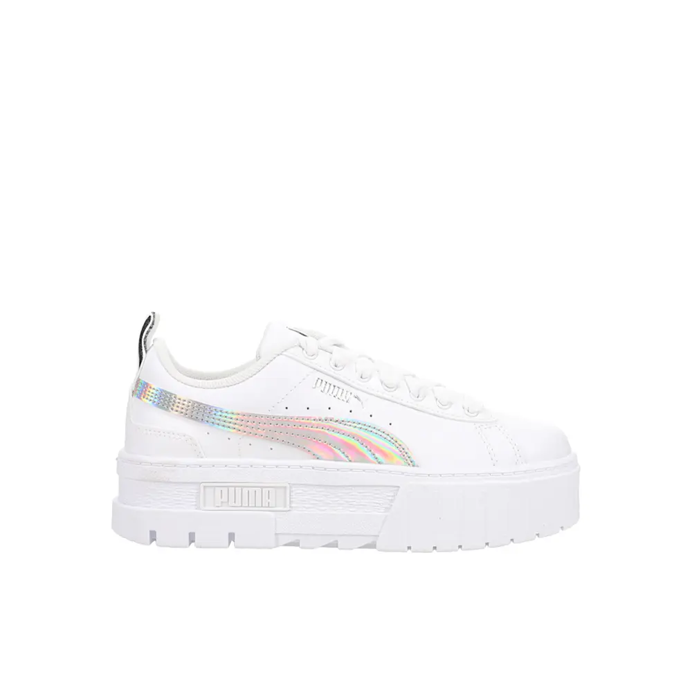 PUMA Kids Girls Mayze Iridescent Platform  Sneakers Shoes Casual - White