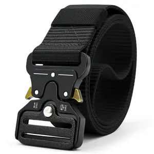 Men’s premium nylon woven belt featuring a stylish, durable tactical quick-release adjustable buckle; this belt is sturdy and reliable, seamlessly transitioning from outdoor activities to everyday casual wear—an ideal gift for Valentine’s Day and Father’s