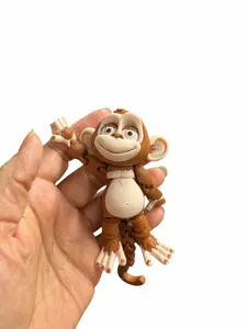 3D Printed Articulated Monkey - Great for Decoration, Lightweight Design, Ideal for Home Decor