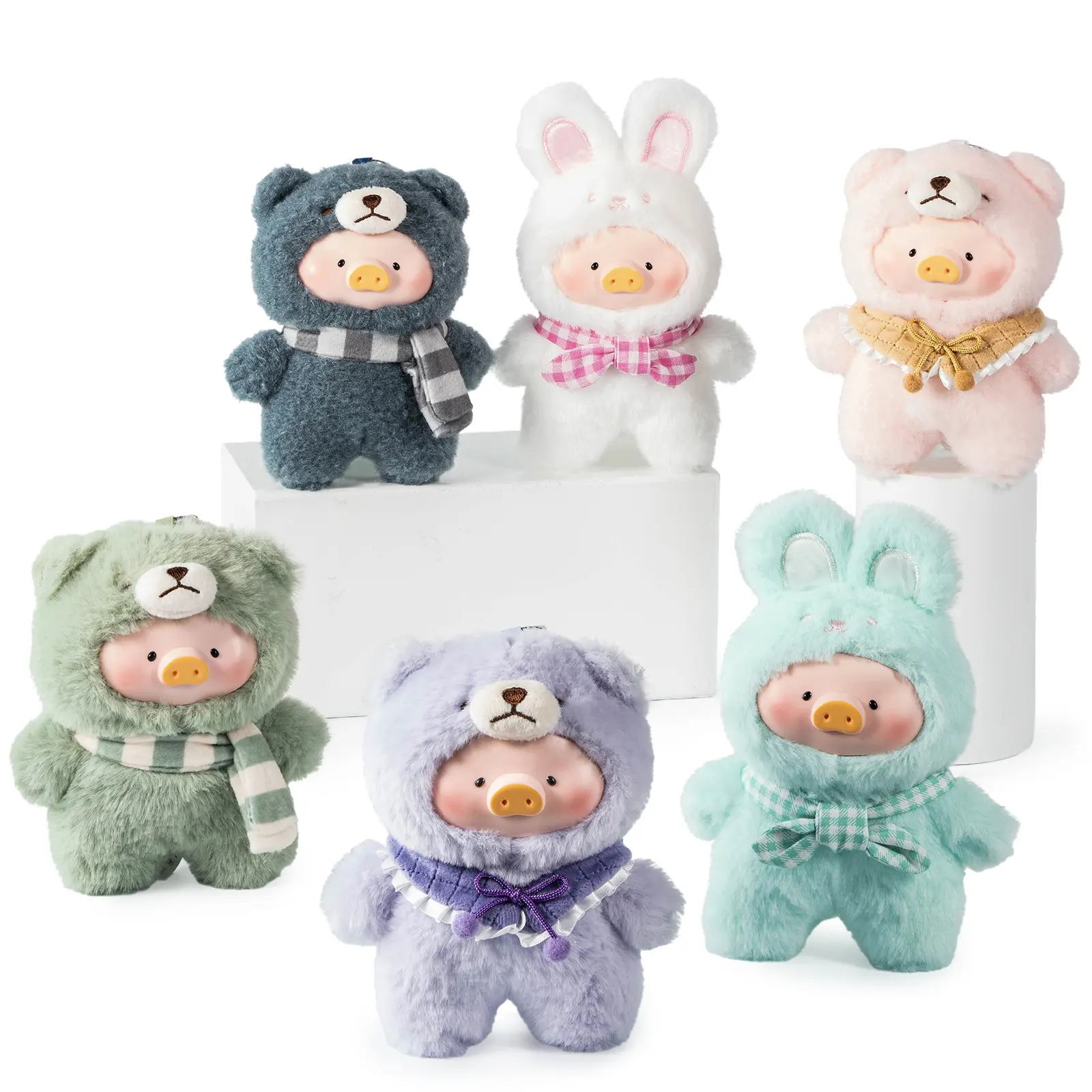 LuLu The Piggy Joyful Time Series Plush Blind Box - Pig Theme Plushies, Cute Collectibles, Sealed Box with Included ID Card