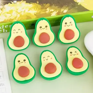 Cute Avocado-Shaped Erasers, Pastel Eraser Set, 5/20pcs Creative Student Stationery Gifts, Christmas & June 1st Awards Prizes, Fun School Supplies