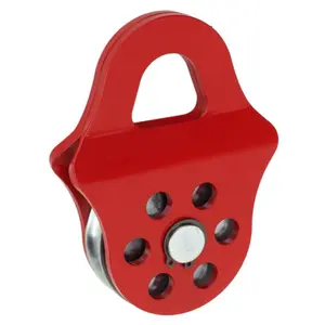 6-Ton Winch Snatch Block Pulley - Heavy Duty Tow & Recovery Pulley for Truck, Tractor, ATV/UTV - Red Alloy Steel Tackle Block