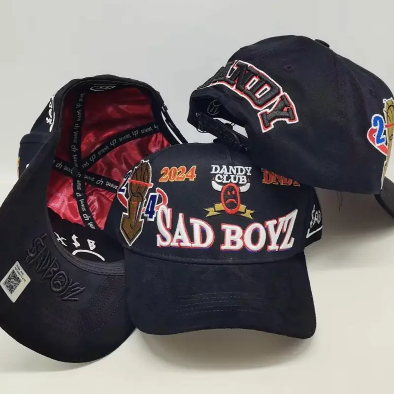 Dandy x Junior H Sad Boys Style Hats, Jordan-Inspired Fashion Headwear
