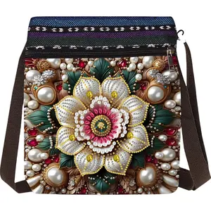 Tree Of Life Diamond Painting Shopping Bag Diamond Art Shoulder Bag Diamond Painting Crossbody Bag 5D Gem Dots Art Messenger Bag for Adults Beginners