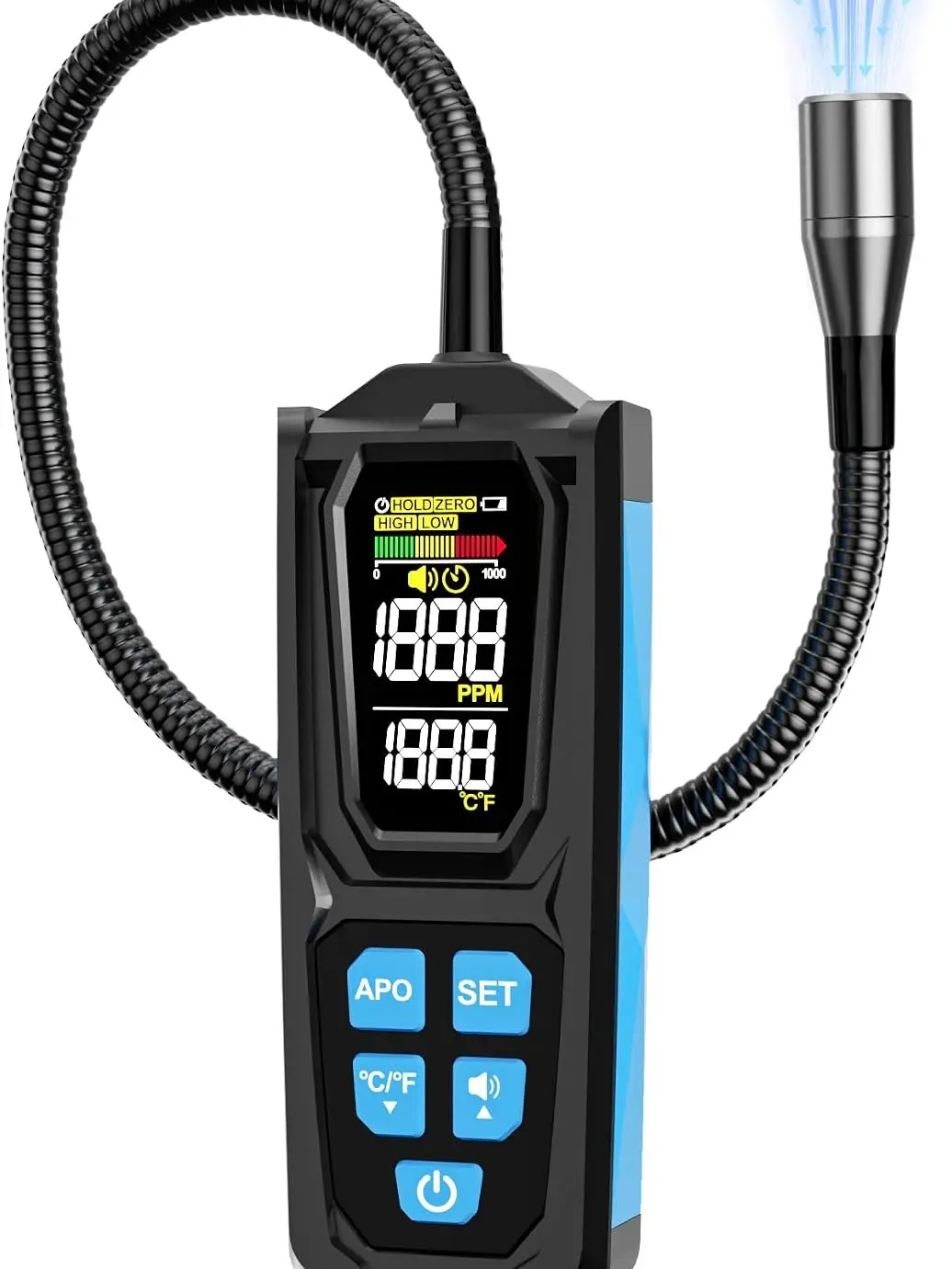 Leak Detector, HVAC  Leak Detector, Automotive AC Leak Detection Kit, Sensitive AC Leak Detector HVAC for R12 R22 R134a R1234 R1234yf R600a R410a CFCs HCFCs HFCs HFOs HCs