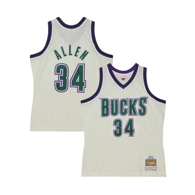 Mitchell & Ness HWC '93 Energy Ray Allen Milwaukee Bucks Swingman Jersey