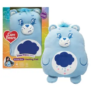Happy Helpers Grumpy Bear By Relatable Cozy Comfort Plush Heating Pad For Period Cramps and Body Pain Includes 1 Microwavable Bear Heating Pad