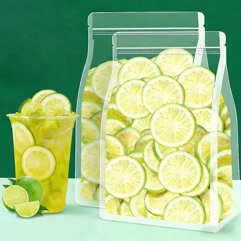 Premium Freeze-Dried Green Lemon Slices with Dehydrated Oranges - Flavor-Enhancing Dried Fruits for Beverages, Fruit Tea Brewing & Gift Embellishments (Taste-Enhancing Freeze Dried Snack), Brewing Fruit Tea