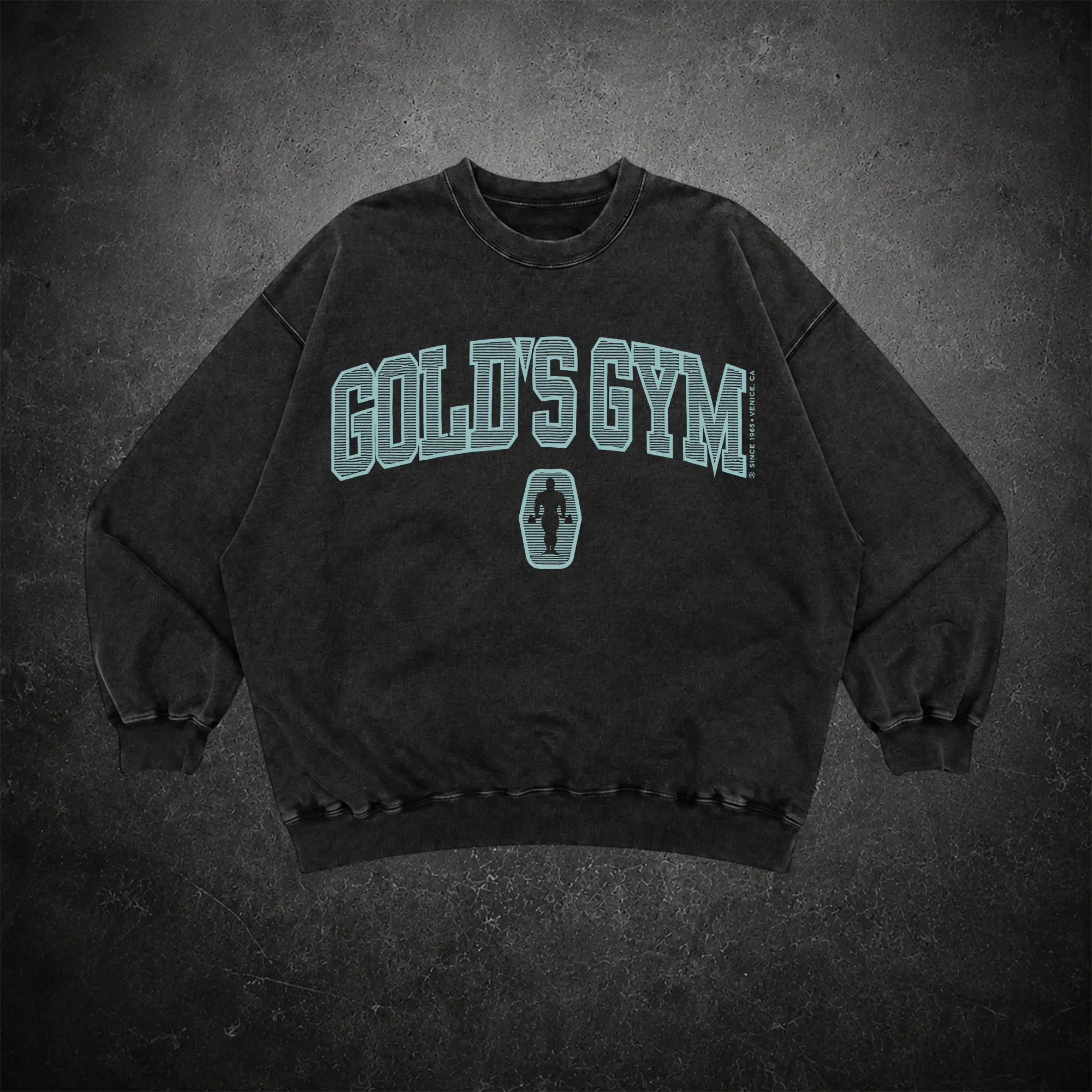 Vintage 1990's Gold’s Gym Classic Logo Oversized Washed Sweatshirt, Gym Apparel, Workout Wear, Training Men's Top, Aesthetic Shirt, Discipline, Strength, Focus